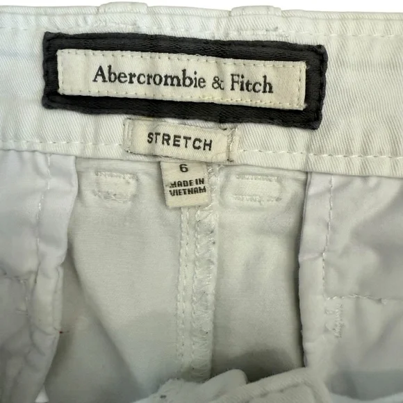 Abercrombie & Fitch Women's White Shorts size 6 - Picture 4 of 5
